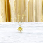 Crystal Flower Pendant Necklace