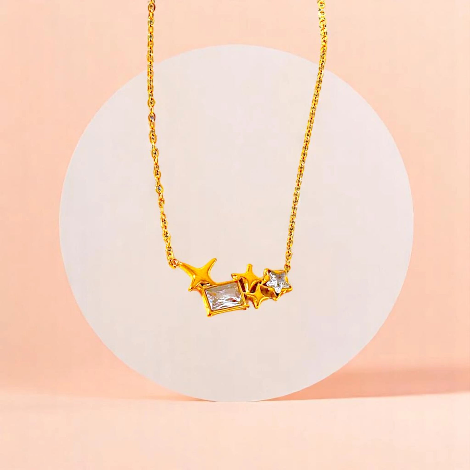 Crystal Star Charm Necklace
