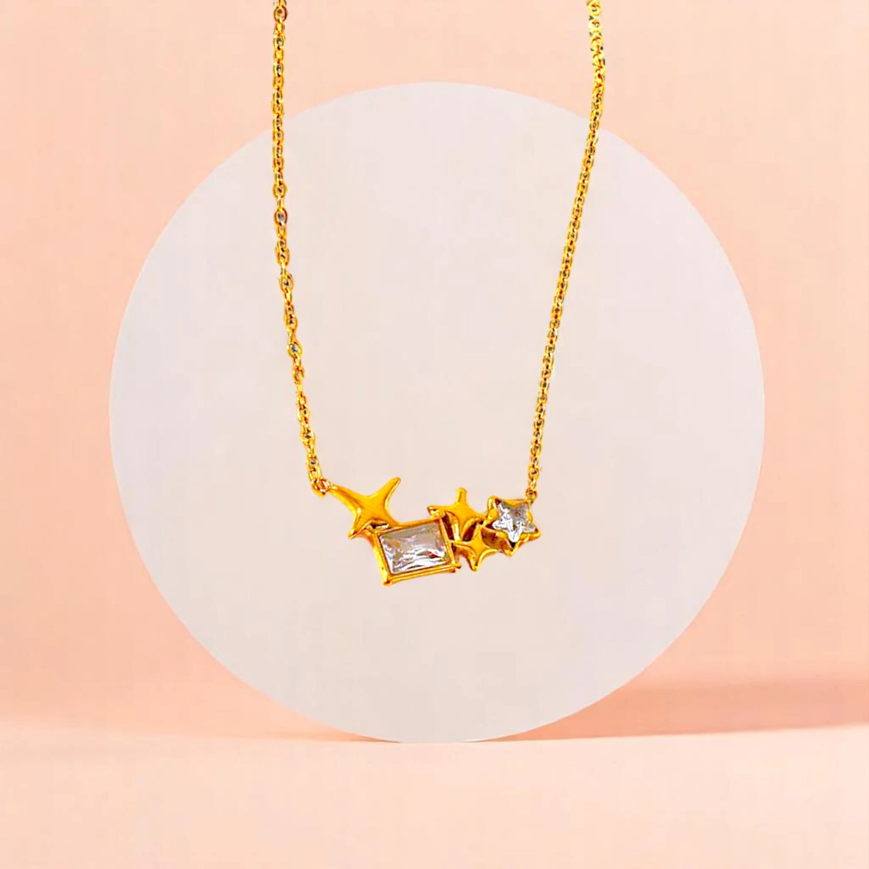 Crystal Star Charm Necklace