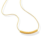 Curved Bar Pendant Necklace