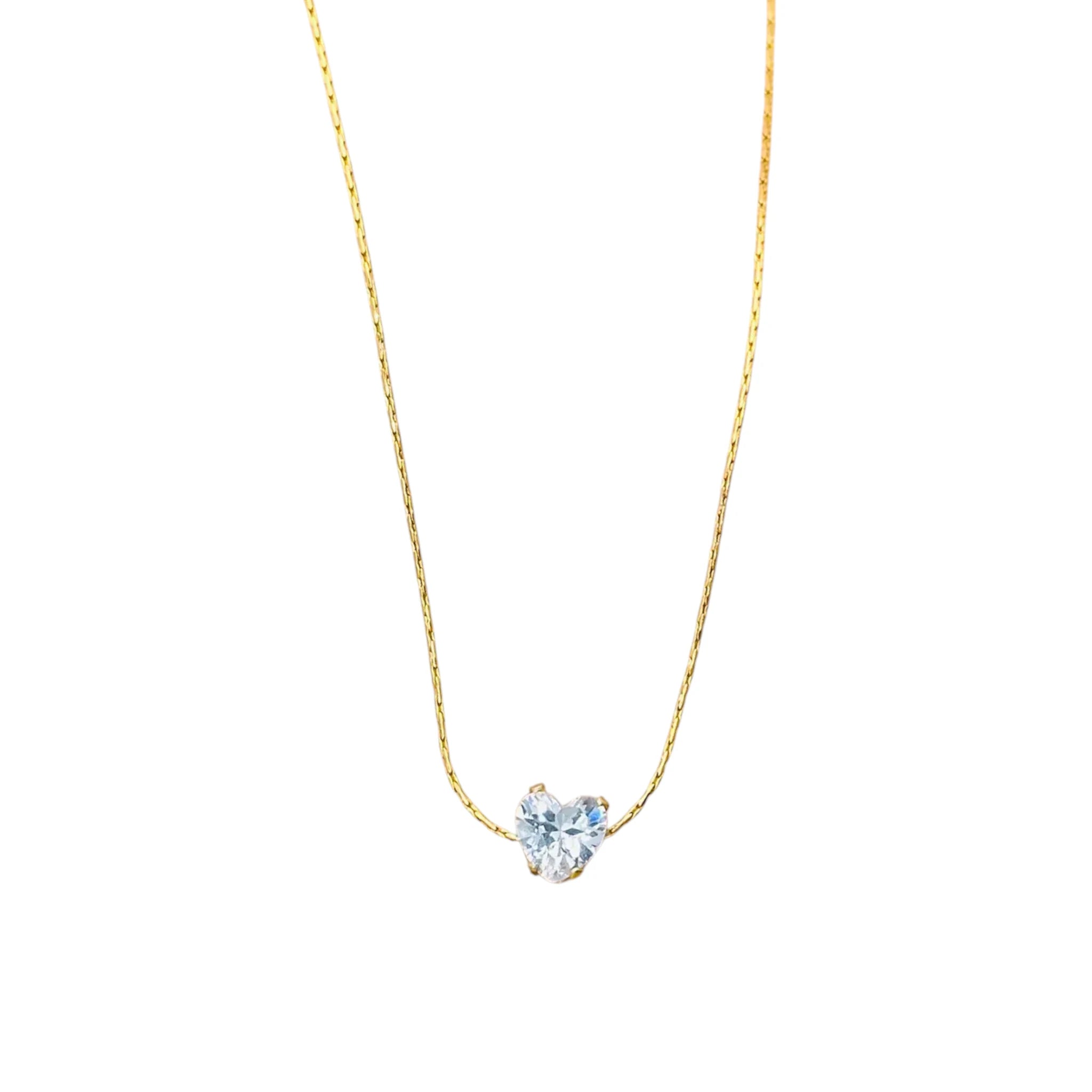 CZ Stone Gold Necklace
