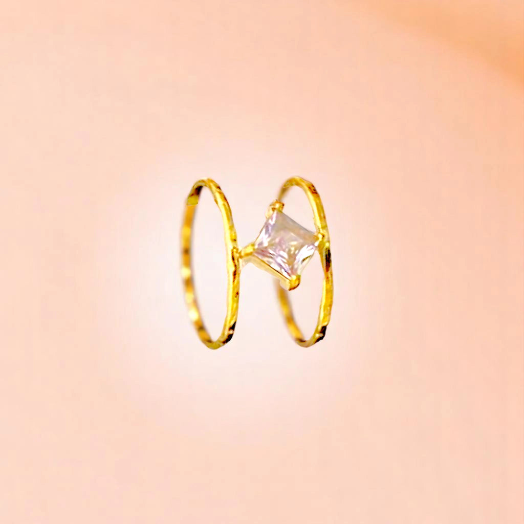 Diamond Cluster Double Ring