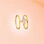 Diamond Cluster Double Ring