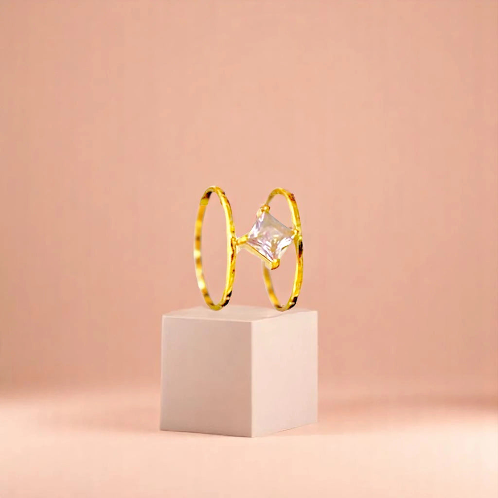 Diamond Cluster Double Ring