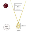 Double Circle 8 Pendant Necklace