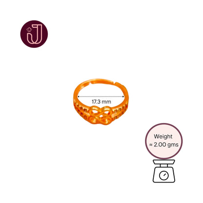 Ring with dimensions and weight details.