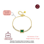Bracelet with dimensions and weight details.