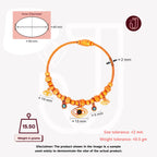 Bracelet with dimensions and weight details.