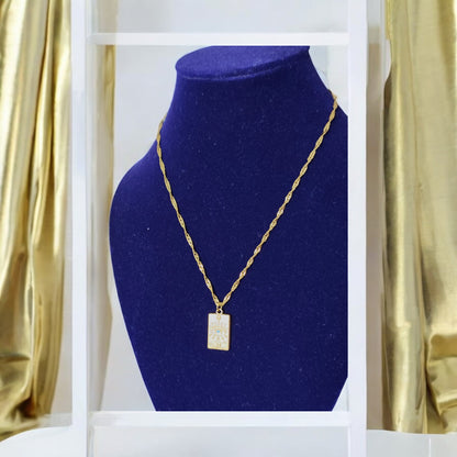 Eye of Protection Gold Necklace