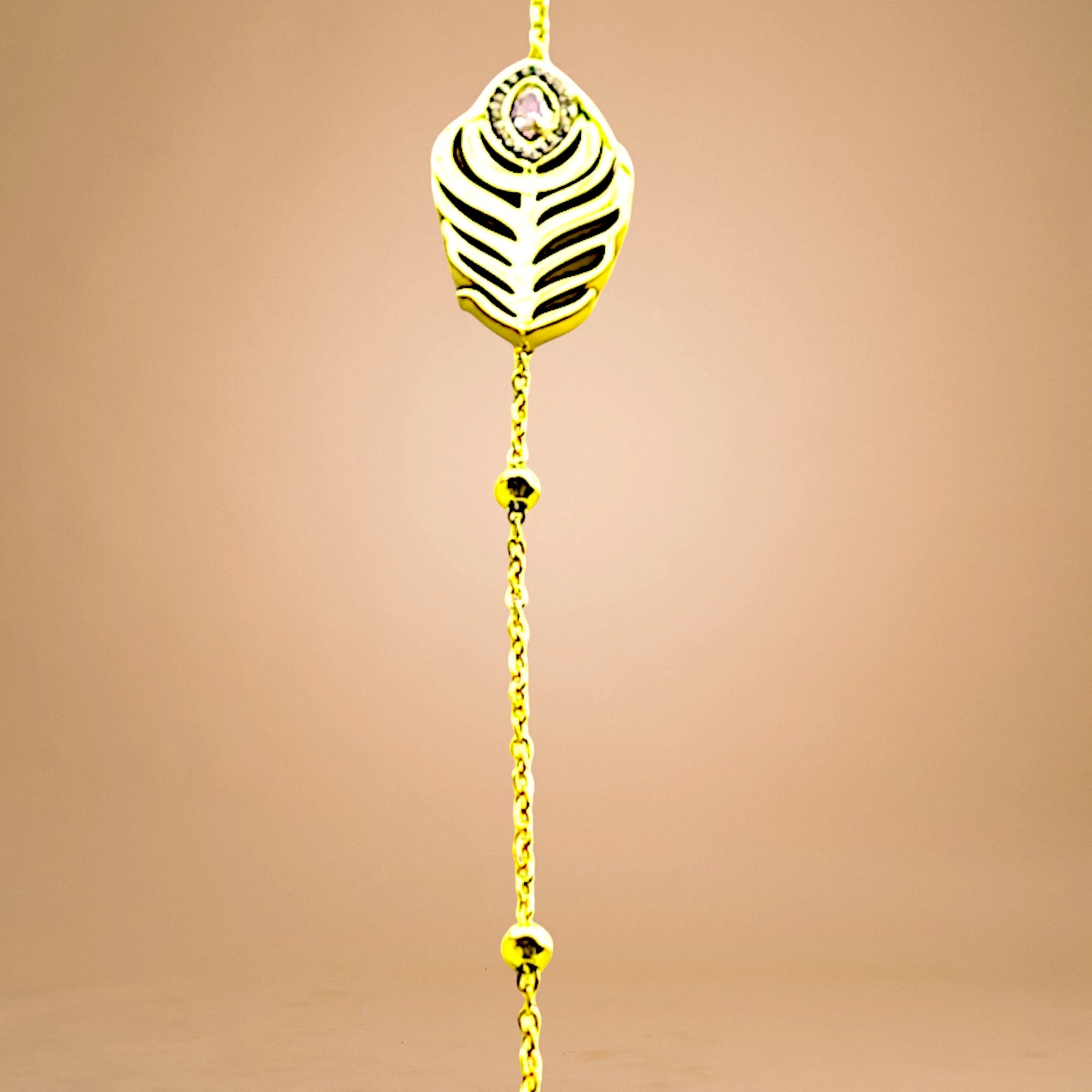 Bracelet zoom-in shot displayed on a light-toned background.