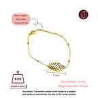 Bracelet with dimensions and weight details.