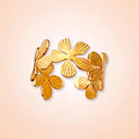 Golden Bloom | Adjustable Floral Petal Ring
