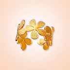 Floral Petal Gold Ring