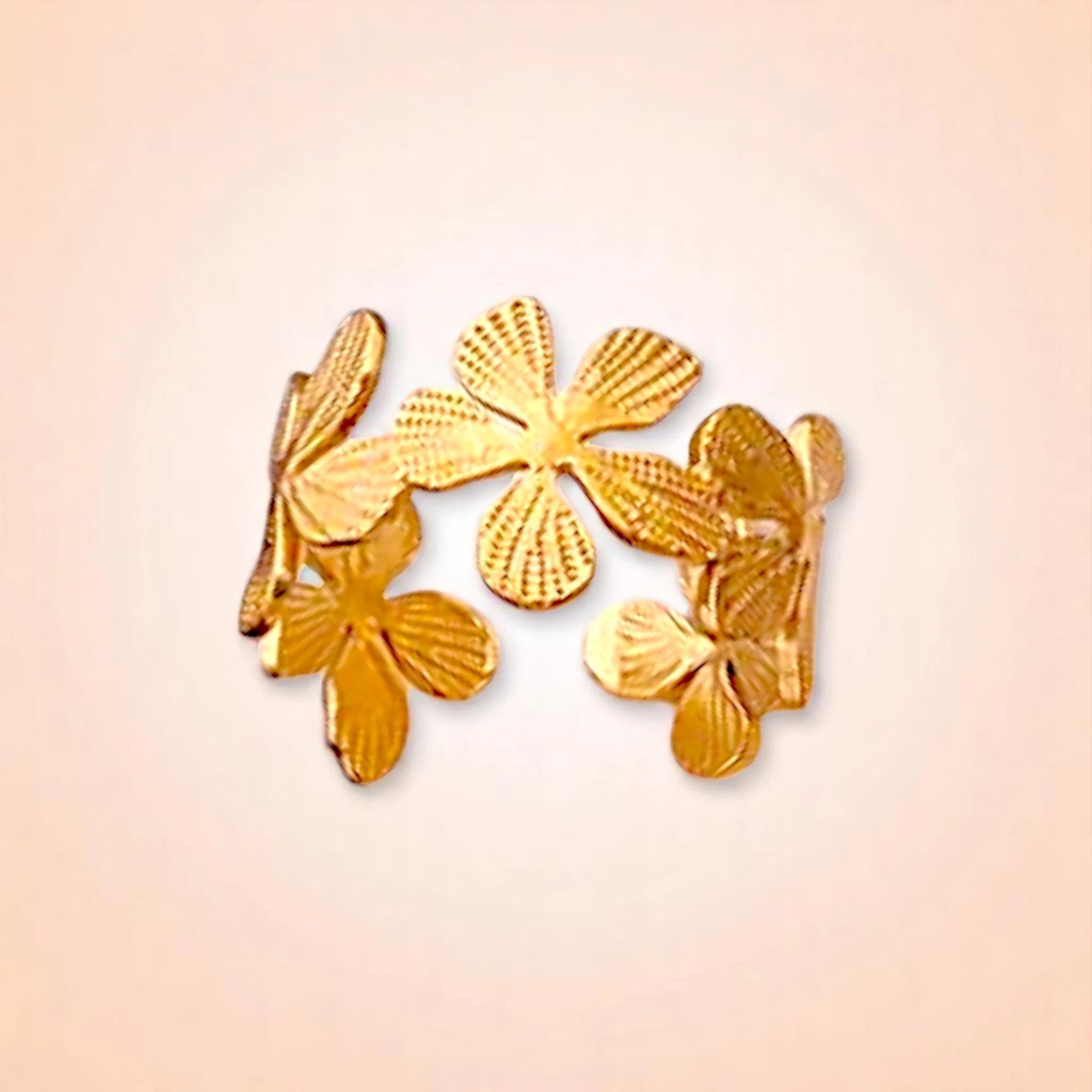 Floral Petal Gold Ring