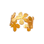 Floral Petal Gold Ring