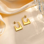 Geo Cutout Stud Earrings