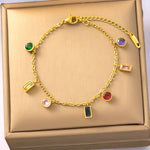 Bracelet on soft fabric box with a light toned background.