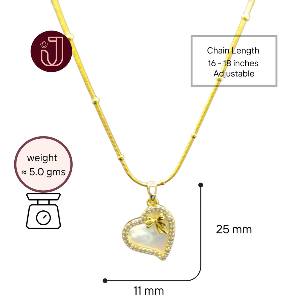 Gifted Heart Crystal Necklace