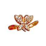 Glitter Bloom Butterfly Ring