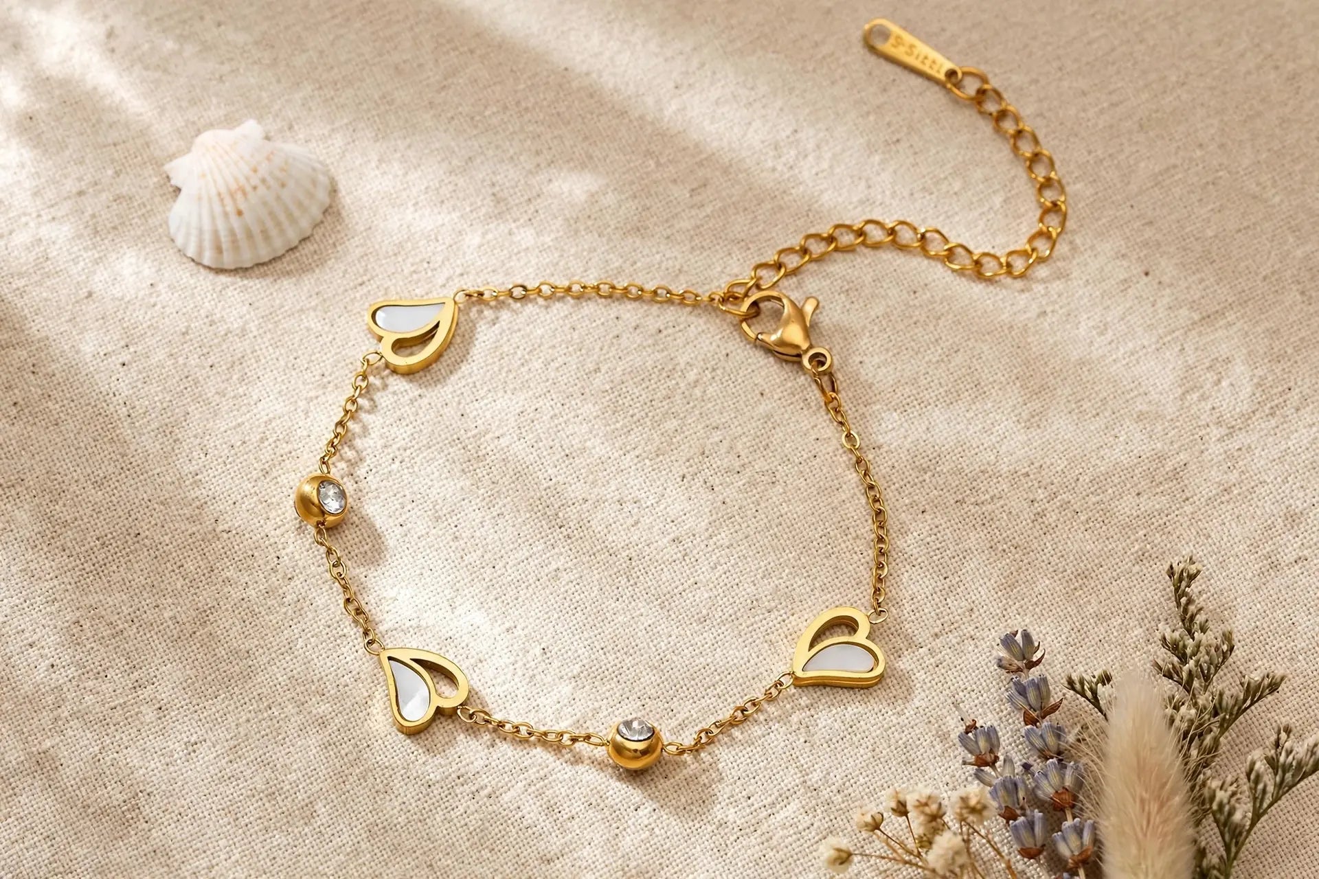 Glow Heart | Crystal Charm Bracelet