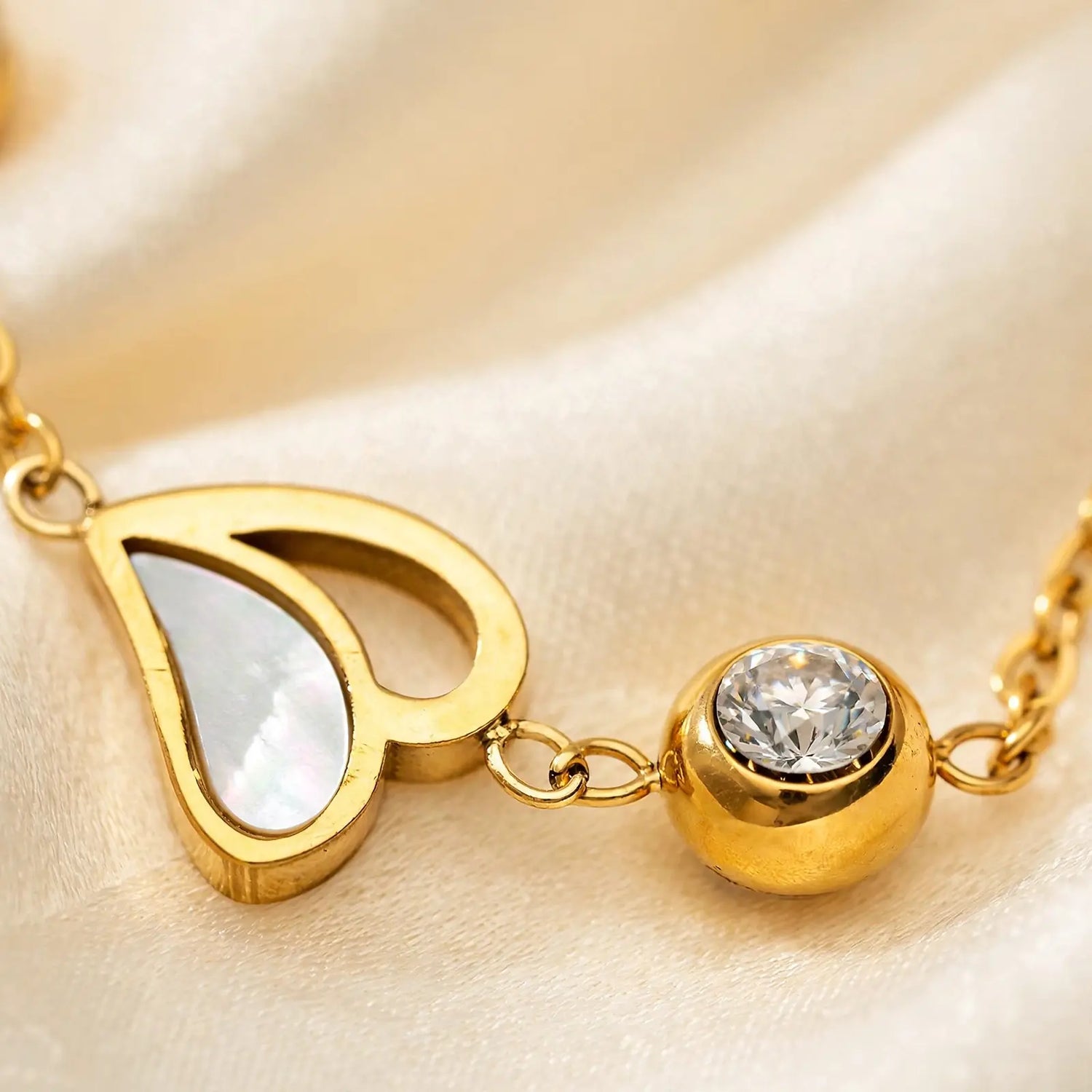 Glow Heart | Crystal Charm Bracelet