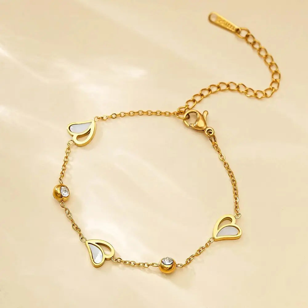 Glow Heart | Crystal Charm Bracelet