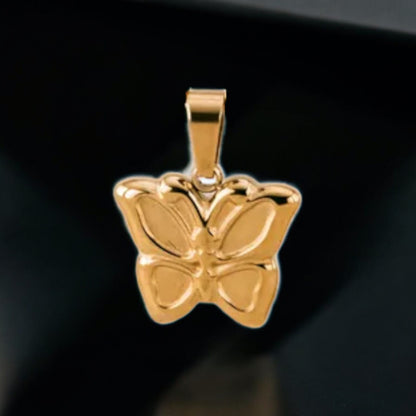 Gold Butterfly Pendant Necklace