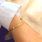 Bracelet worn by a model.