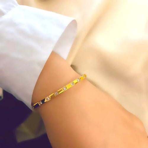 Bracelet worn by a model.