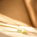 Gold Heart Crystal Necklace