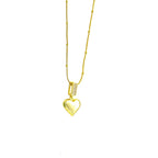 Gold Heart Crystal Necklace