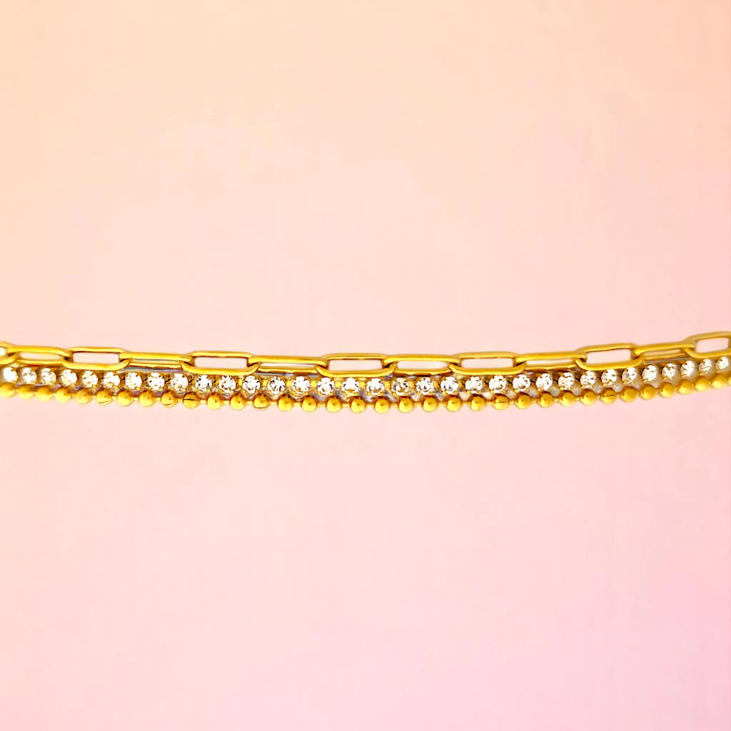 Bracelet zoom-in shot displayed on a light-toned background.