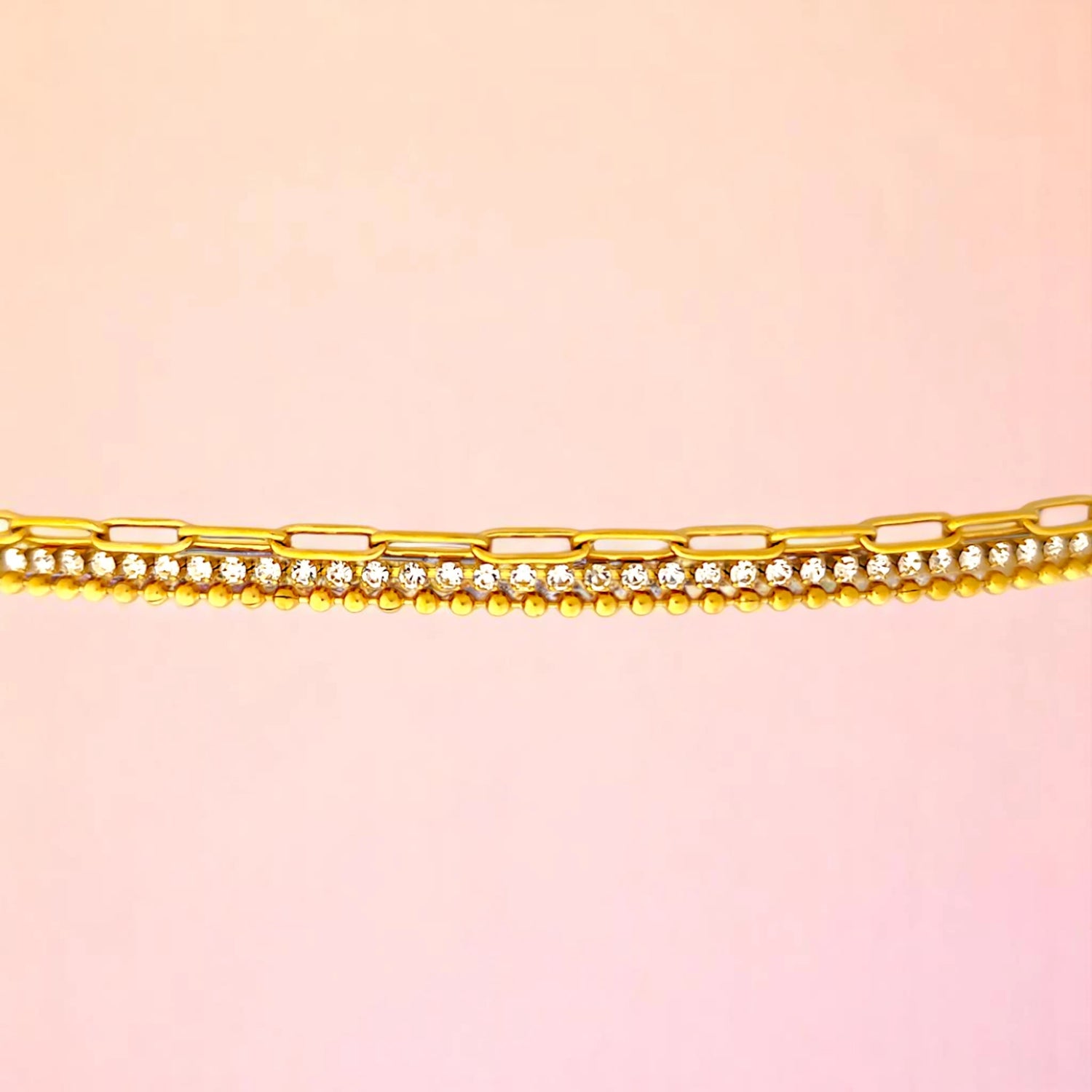 Bracelet zoom-in shot displayed on a light-toned background.