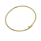 Gold Nail Choker Necklace