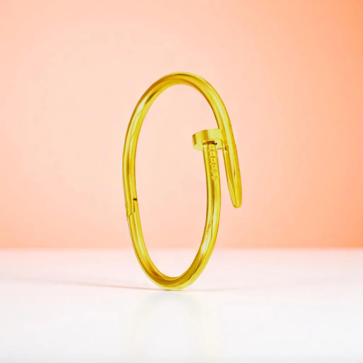 Bracelet set against a soft gradient background.