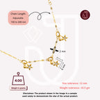 Bracelet with dimensions and weight details.