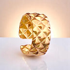 Gold Textured Adjustable Ring