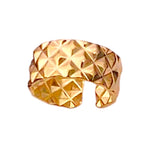 Gold Textured Adjustable Ring