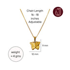 Necklace with dimensions and weight details.