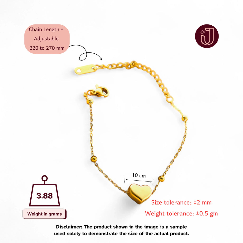 Bracelet with dimensions and weight details.