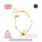 Bracelet with dimensions and weight details.