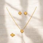 Golden Muse | Gold Clover Jewelry Set