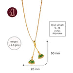 Necklace with dimensions and weight details.