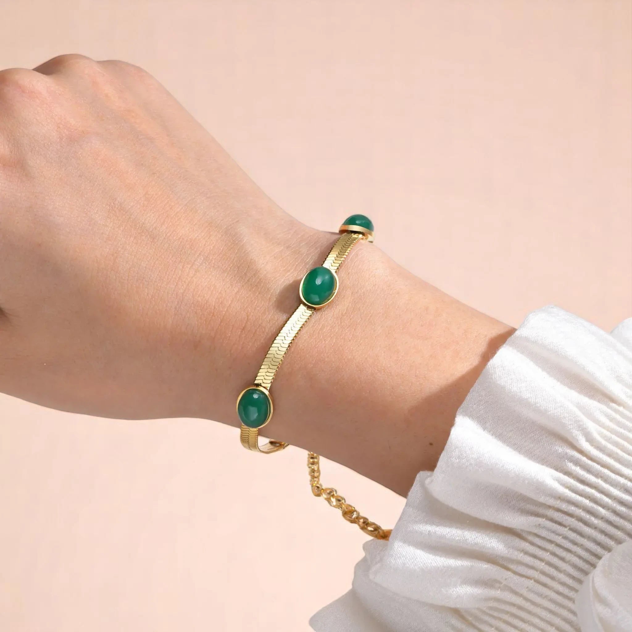 Bracelet worn by a model.