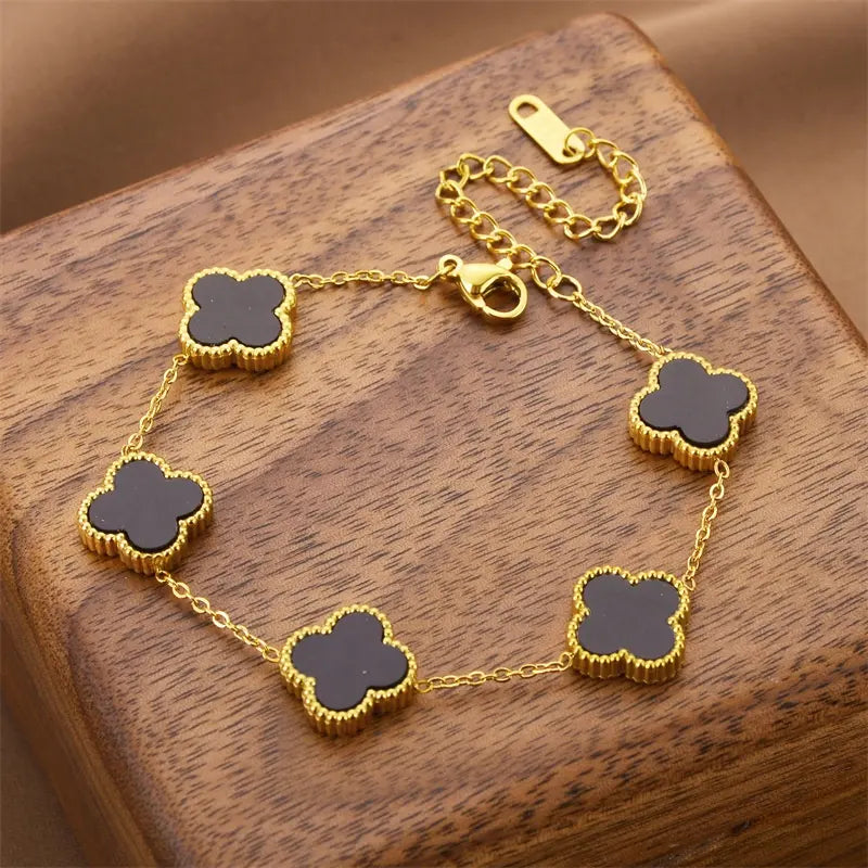 5 Black Clover Gold Loose Bracelet