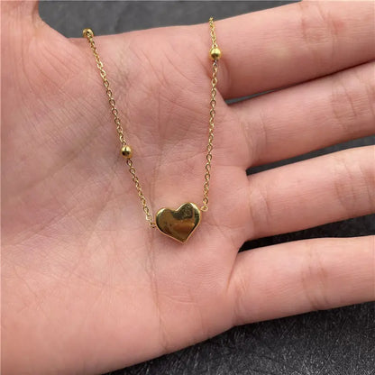 Gold Heart Loose Bracelet