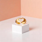 Heart Gap Gold Ring