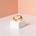 Heart Gap Gold Ring
