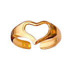 Heart Gap Gold Ring