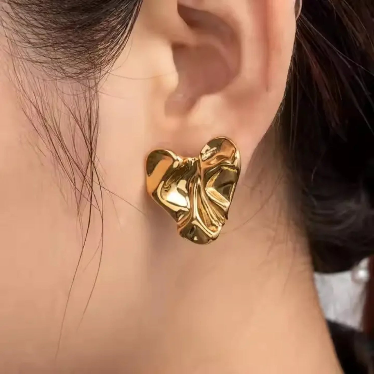 Heart Stud Earrings